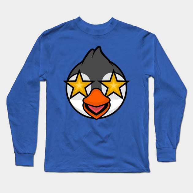 Excited Penguin Mersey Long Sleeve T-Shirt by MOULE